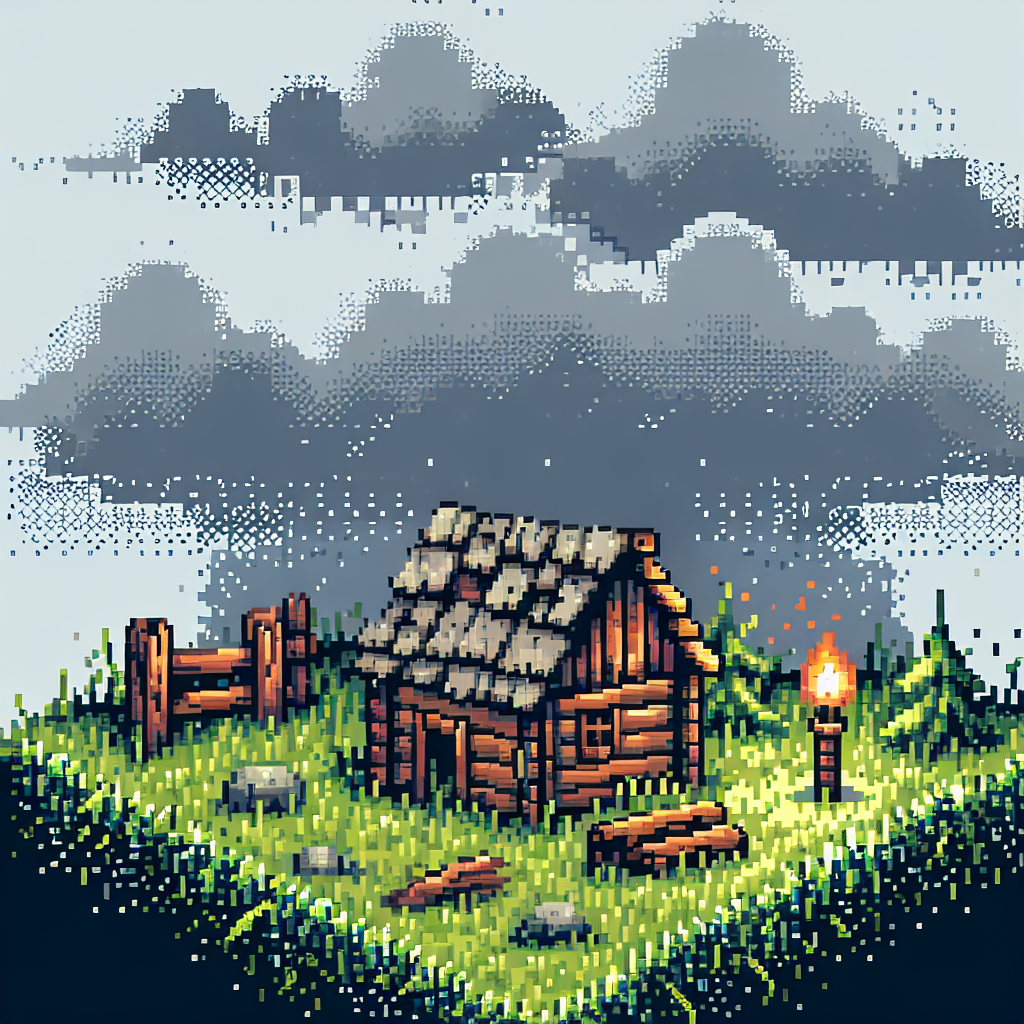 A crumbling wooden shack - Starting Out fortress